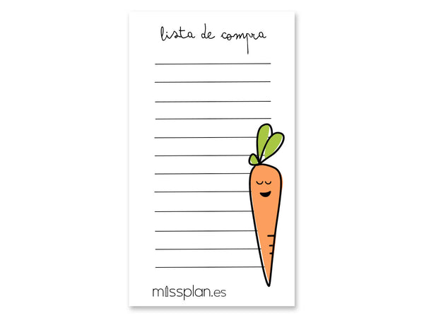 Lista de Compra Zanahoria - Portada