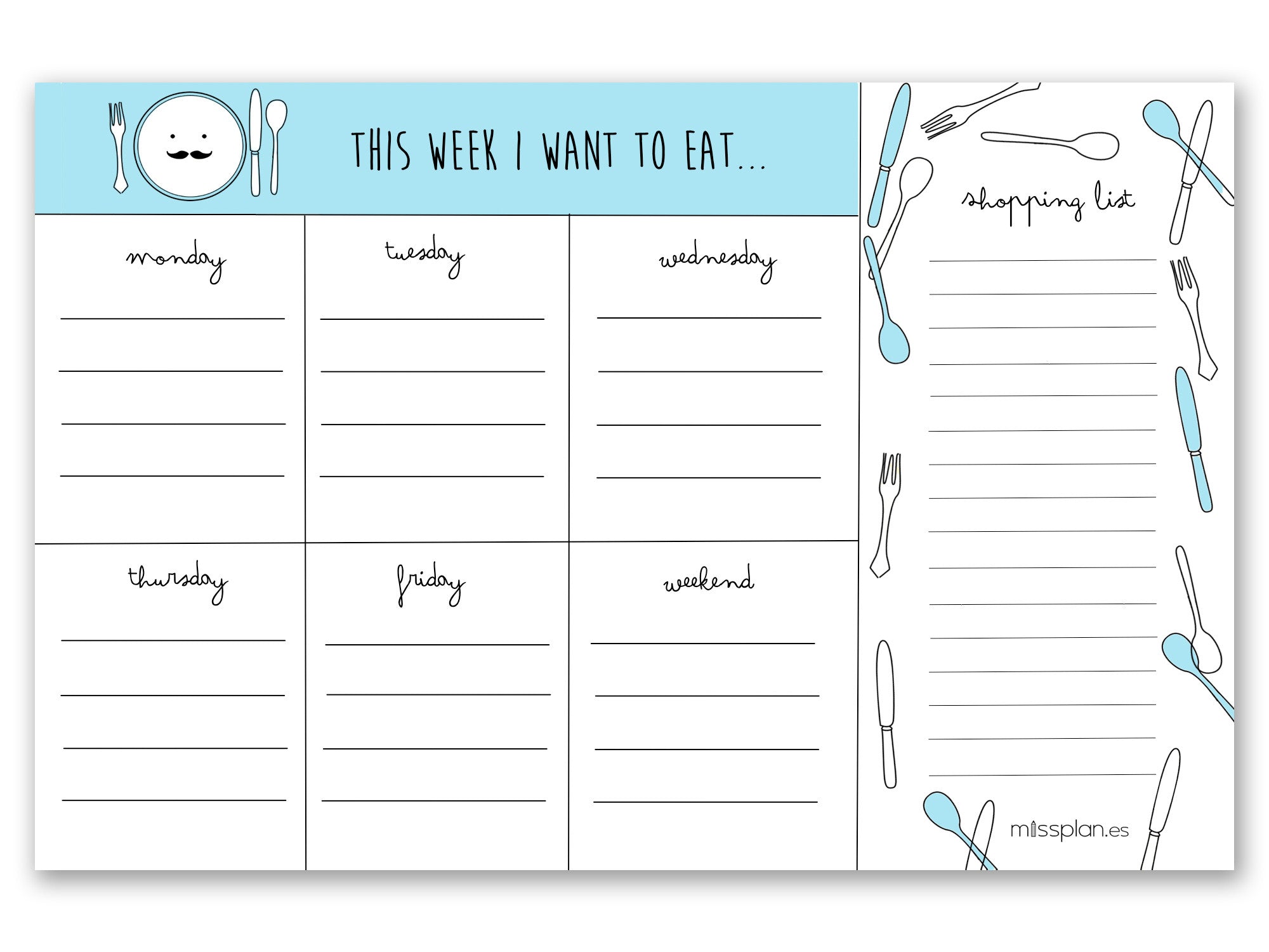 Untitled-1_copy_ingles.jpg Pizarra Menu Semanal Lovely - Inglés