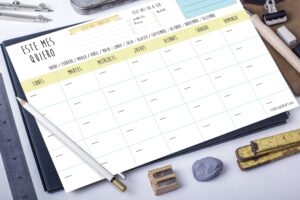 Organizador Mensual Lovely A3