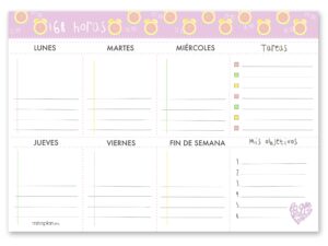 Organizador Semanal LQDVI