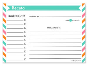 Recetario Carvin