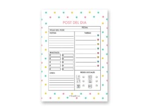 Organizador Blogger Diario Carvin