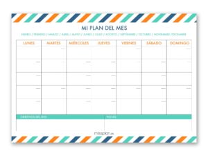Organizador Mensual Carvin